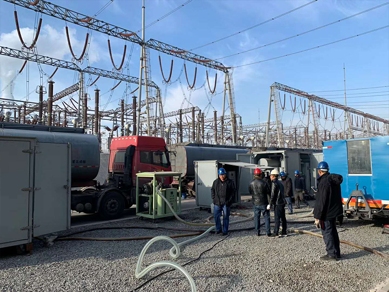  我司為某直流送電工程受端站換流站供應高品質變壓器油